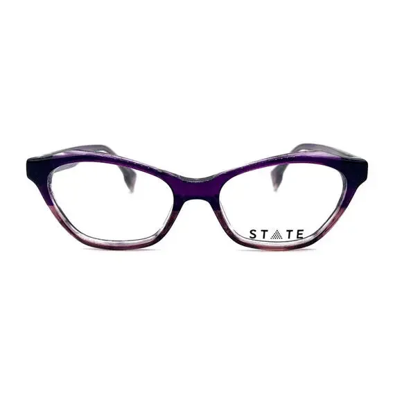 AUTHENTIC & NEW - STATE BELMONT PLUM BLUSH MADE IN USA - EYEGLASSES 51-17-140
